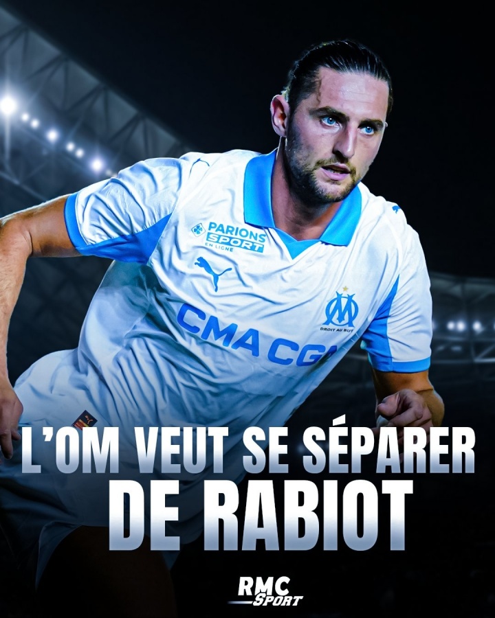 拉比奥特面临离队或预备队处境，马赛1500万欧元标价待售